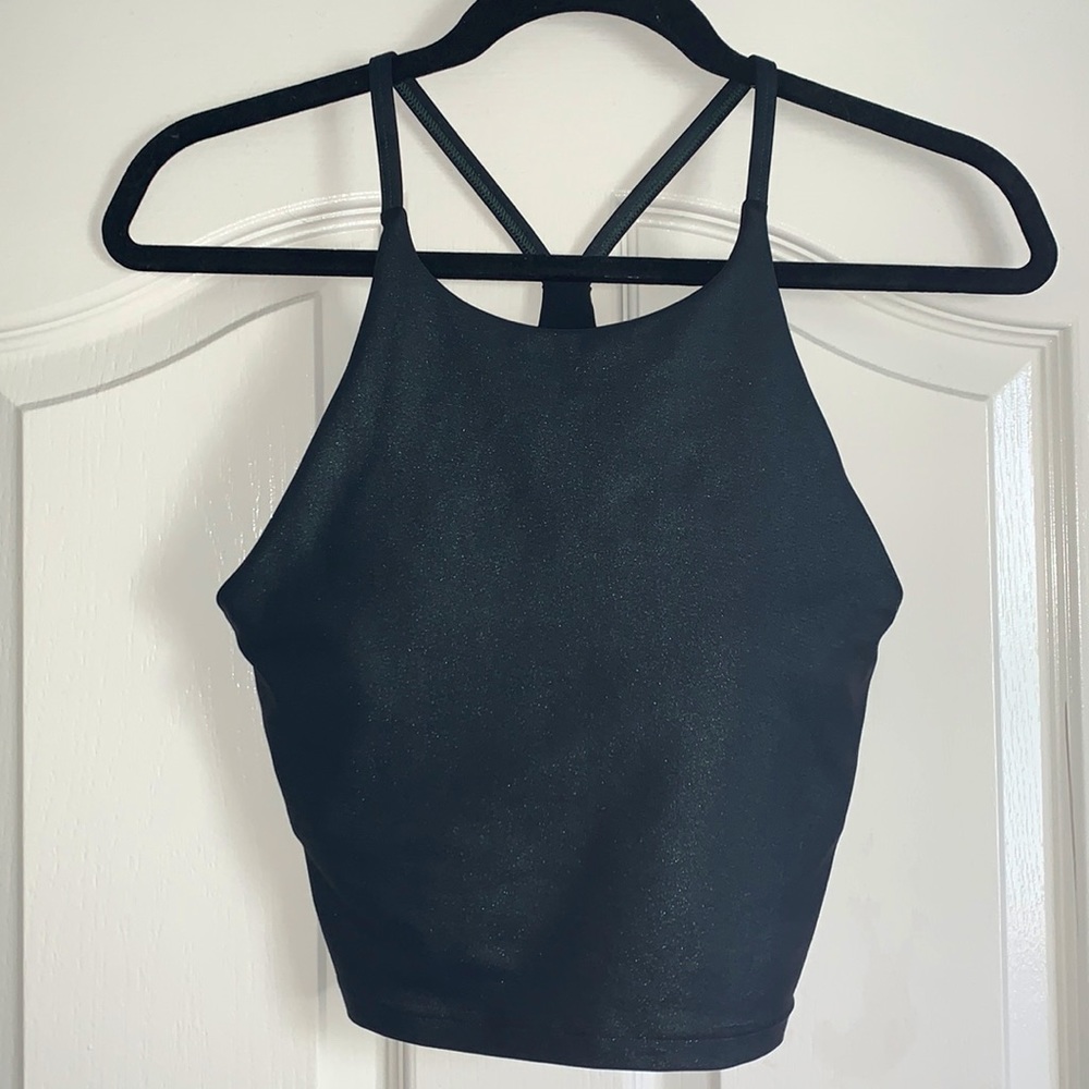 Loose-fitted sports bra▪️Old Navy▪️Size medium▪️Sparkly deep green